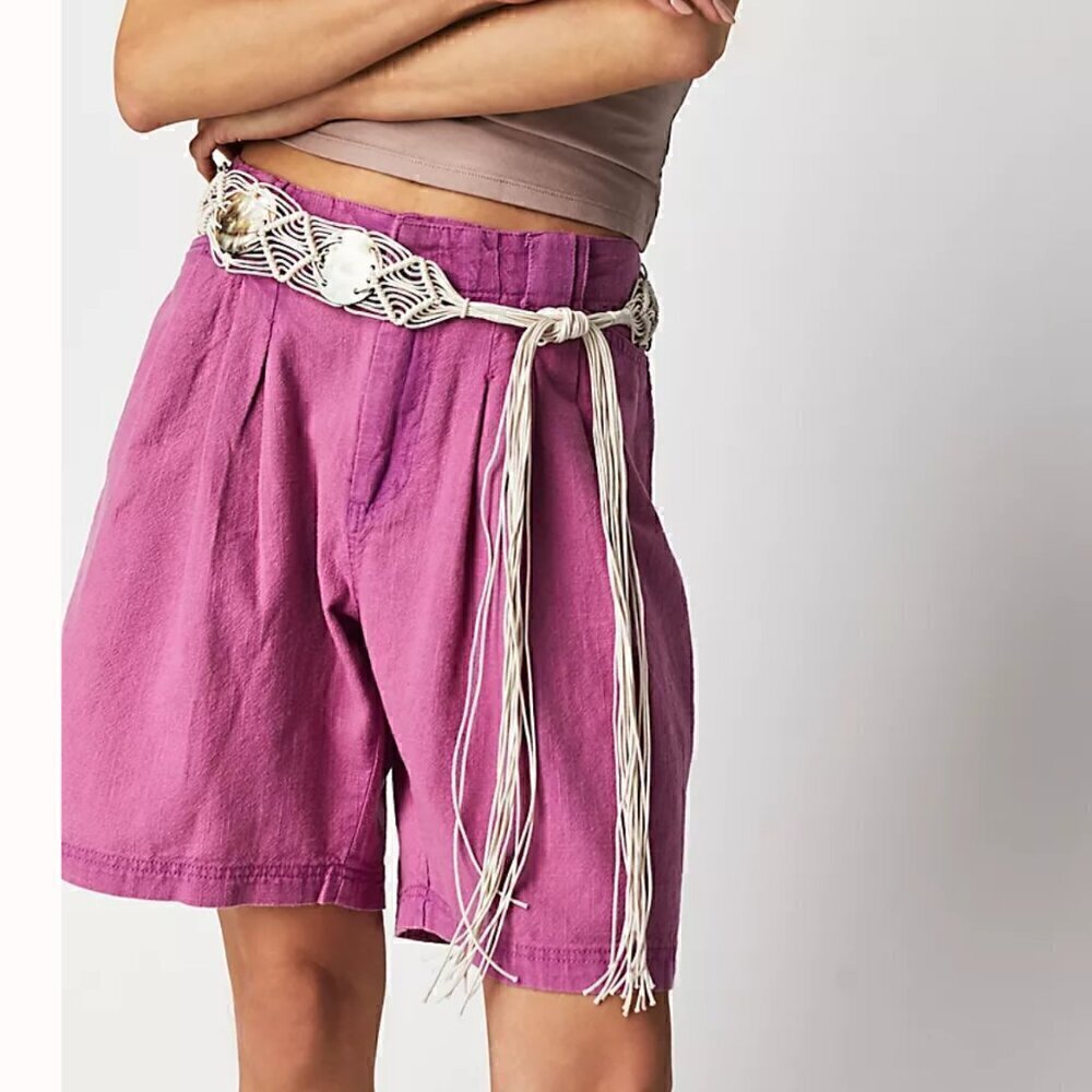 NWT Free People Say So Trouser Shorts in Summer Bloom